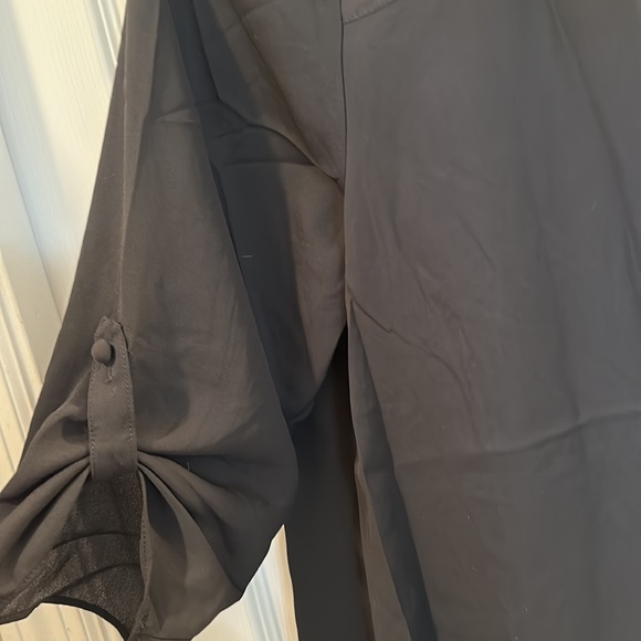 Worthington black pull over blouse 1X - Picture 3 of 5